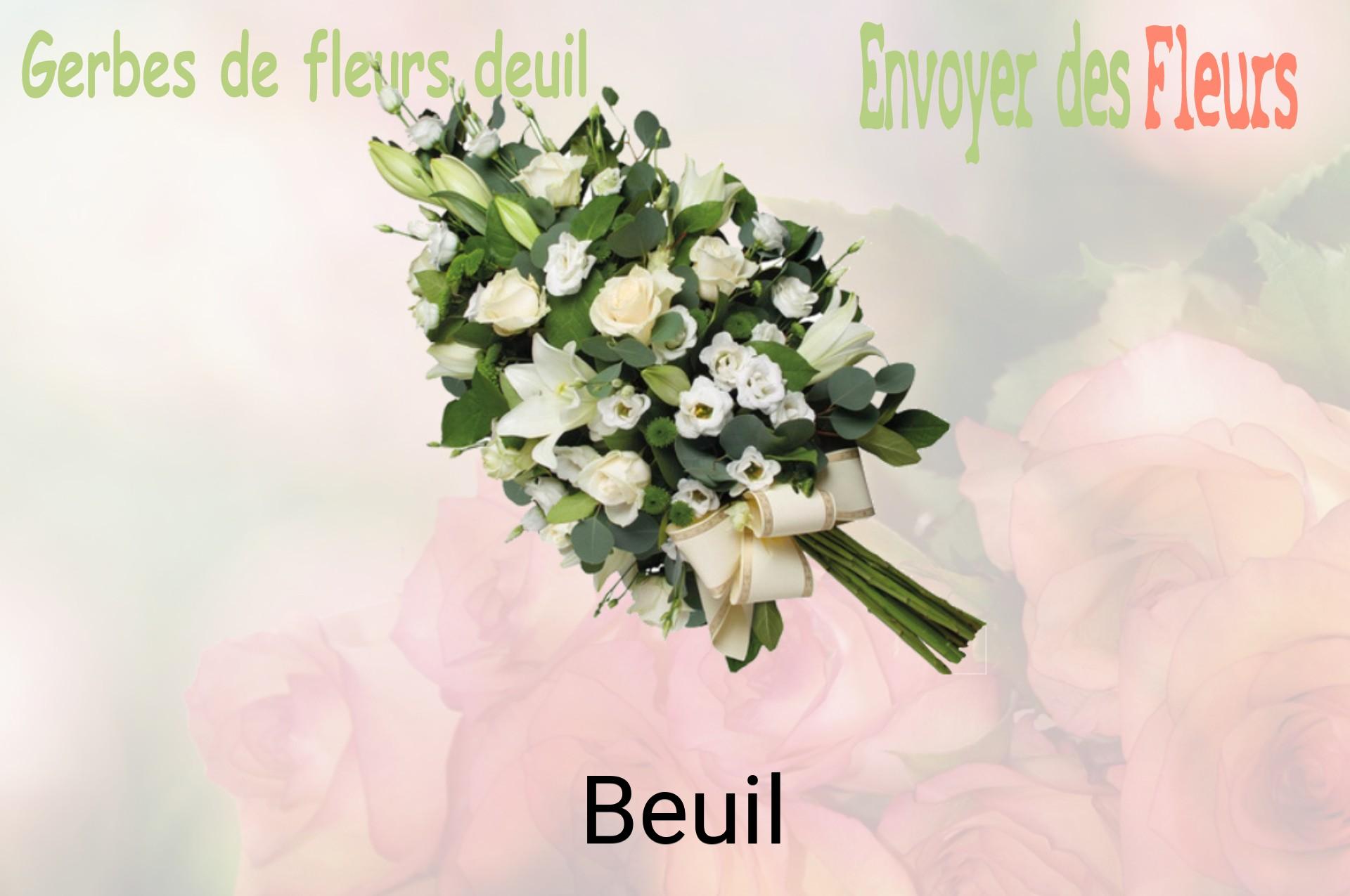 Gerbe de fleurs de deuil livrée à Beuil